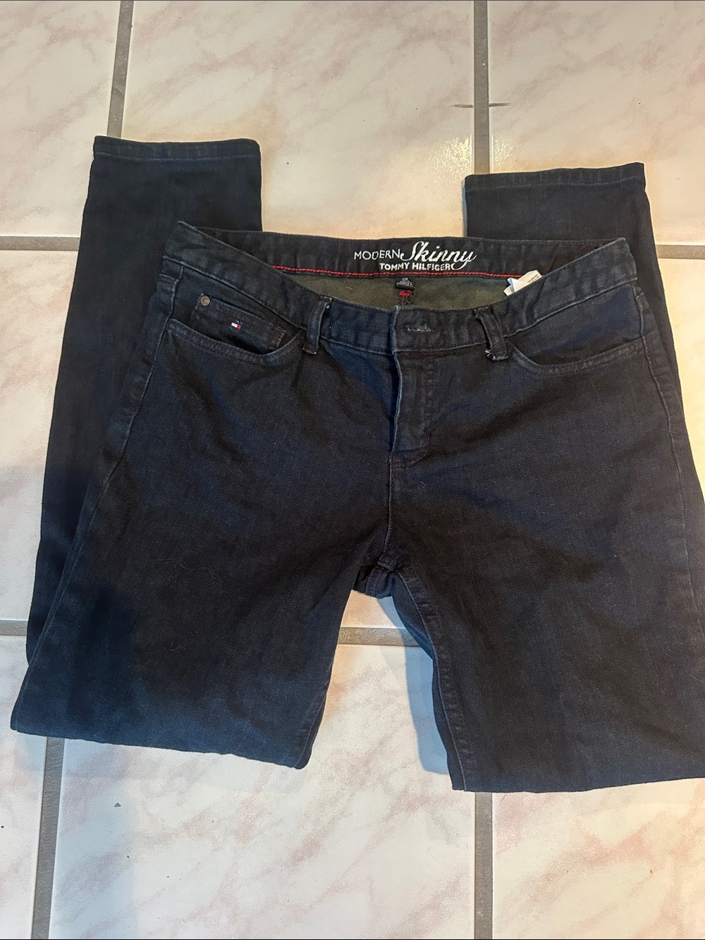 Tommy Hilfiger Black Modern Skinny Jeans sz 10